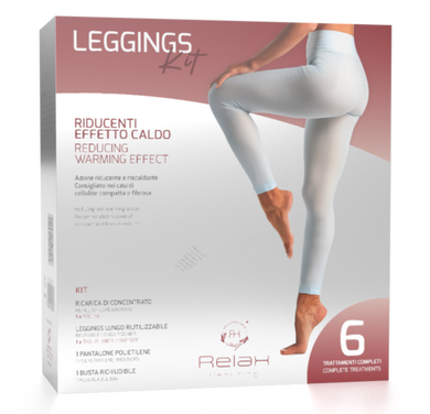Leggings e bandagens para tratamentos Concentrados redutores corporais de efeito quente 6 tratamentos
