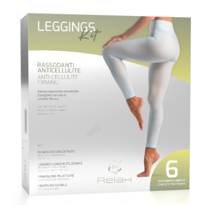 Leggings e bandagens para tratamentos Concentrados com propriedades lipolíticas e drenantes 6 tratamentos