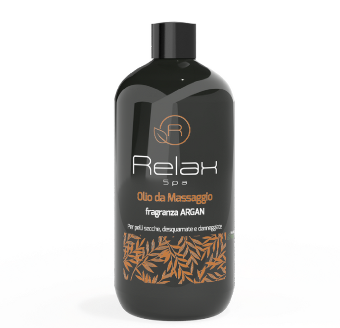 Óleo de massagem com fragrância de argão - Para peles secas, descamadas e danificadas 500ml