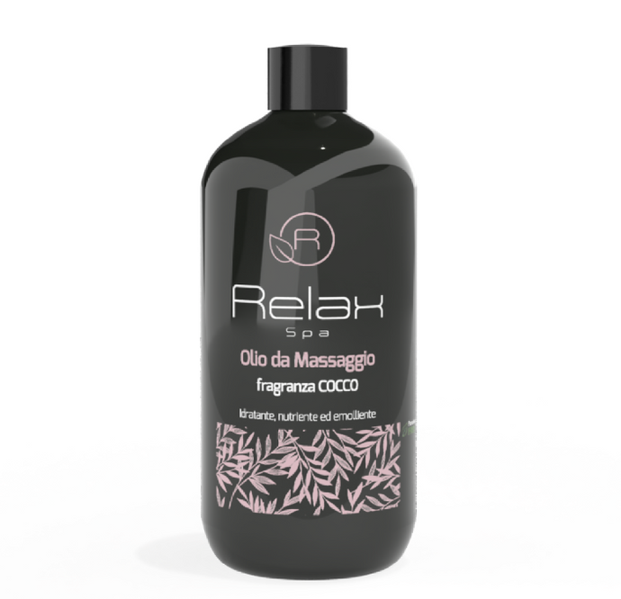 Óleo de massagem com fragrância de coco - Hidratante, nutritivo e emoliente 500ml