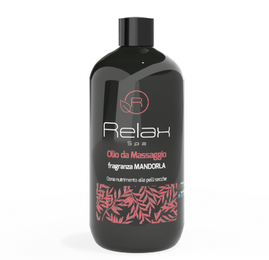 Óleo de massagem com fragrância de amêndoas - Nutre as peles secas 500ml