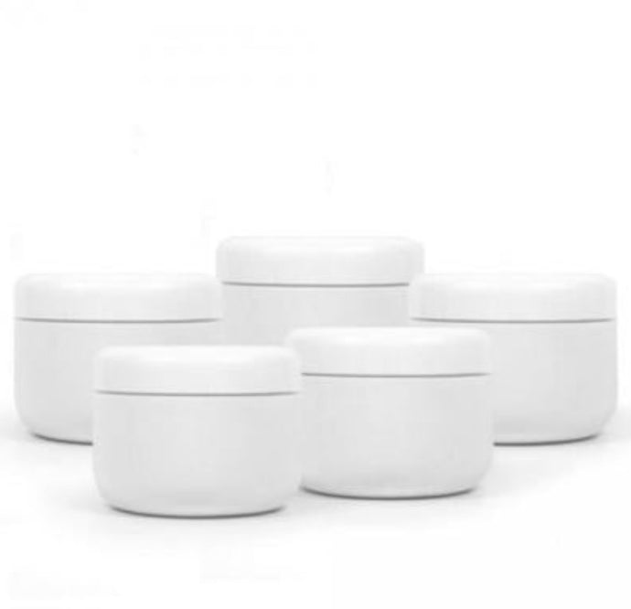 Frasco de plástico 50ml branco 5pcs