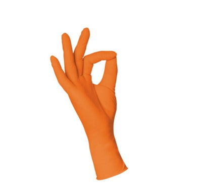 Luvas Nitrilo Laranja 100 unidades