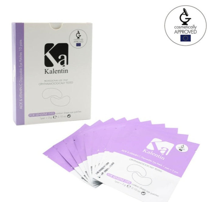 Eye patch olhos sensíveis* com Aloe Barbadensis e Vitamina C - 20 peças (10 pares)