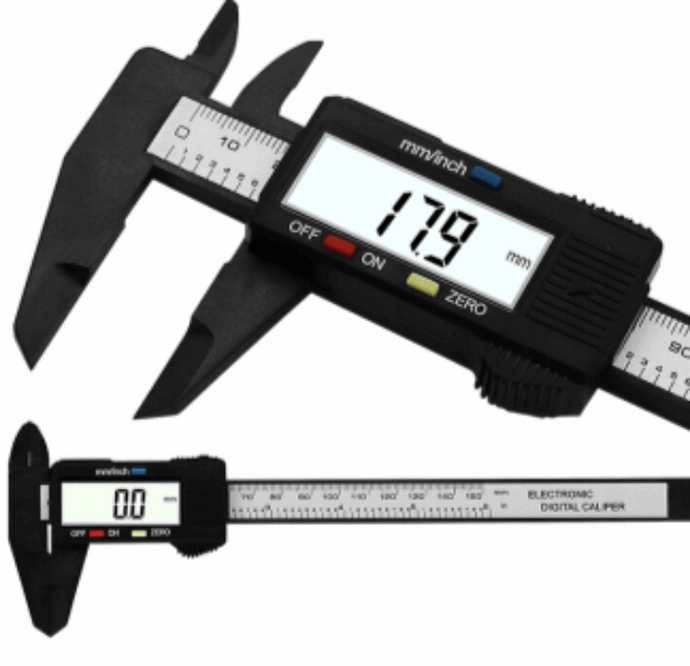 Paquimetro digital de fibra de carbono 150mm