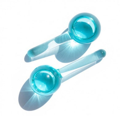 Globos resfriados para massagem facial