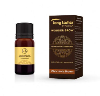 Henna - Tinta de Henna para sobrancelhas WonderBrow - Castanho Médio Quente Chocolate 4g