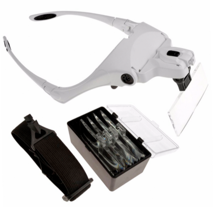 Lupa de Cabeça com luz LED