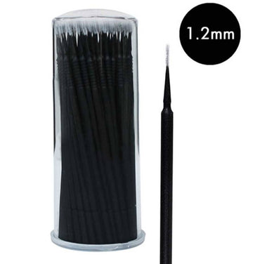 Micro escovas de 1,2 mm para pestanas e sobrancelhas 100pcs