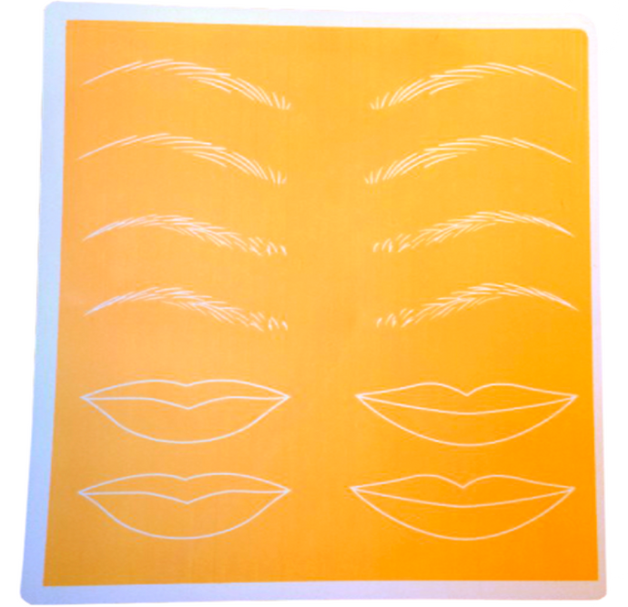 Pele sintética para Sobrancelhas e Lábios